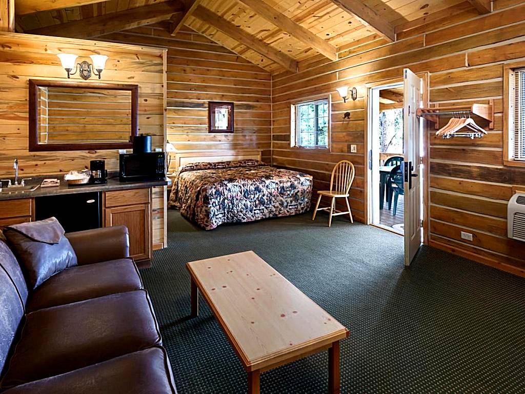 Rock Crest Lodge & Cabins: King Studio with Sofa Bed (Custer) 