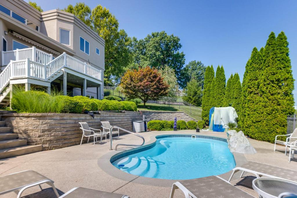 Spacious Missouri Retreat with Pool, Gym and Game Room